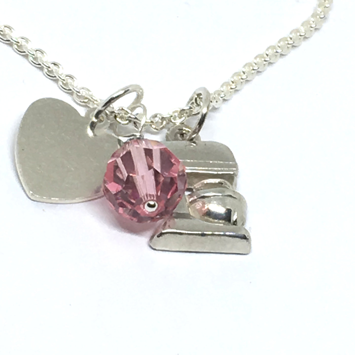 Chef Necklace with Pink Crystal