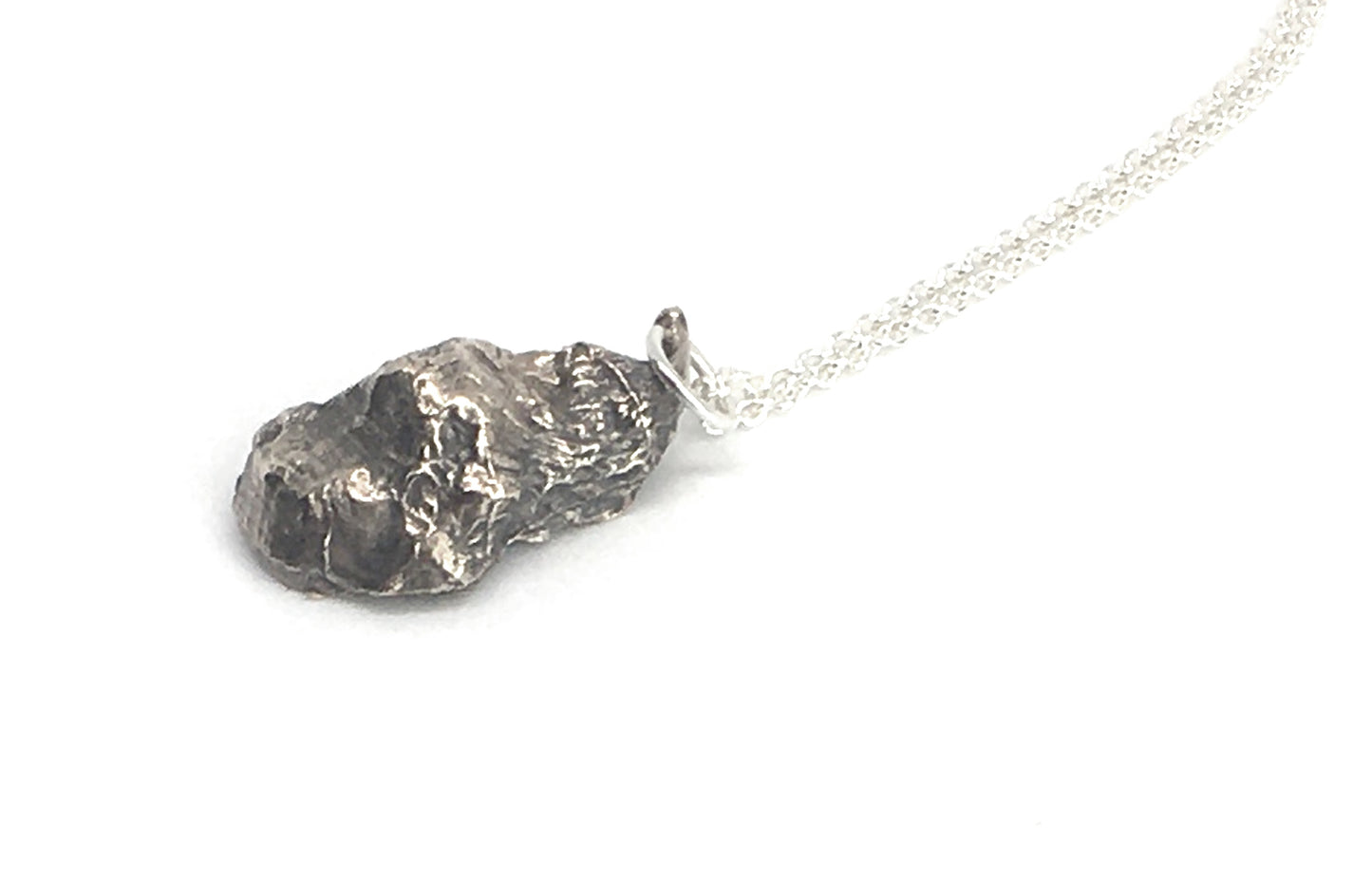 Sterling Silver Oyster Shell Pendant Necklace