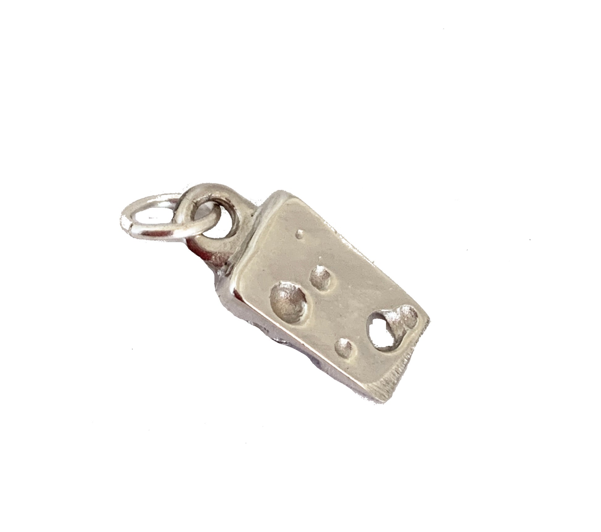 sterling silver cheese charm