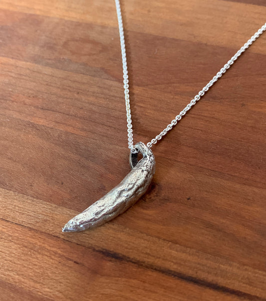 Sterling Silver Chili Pepper Pendant Necklace