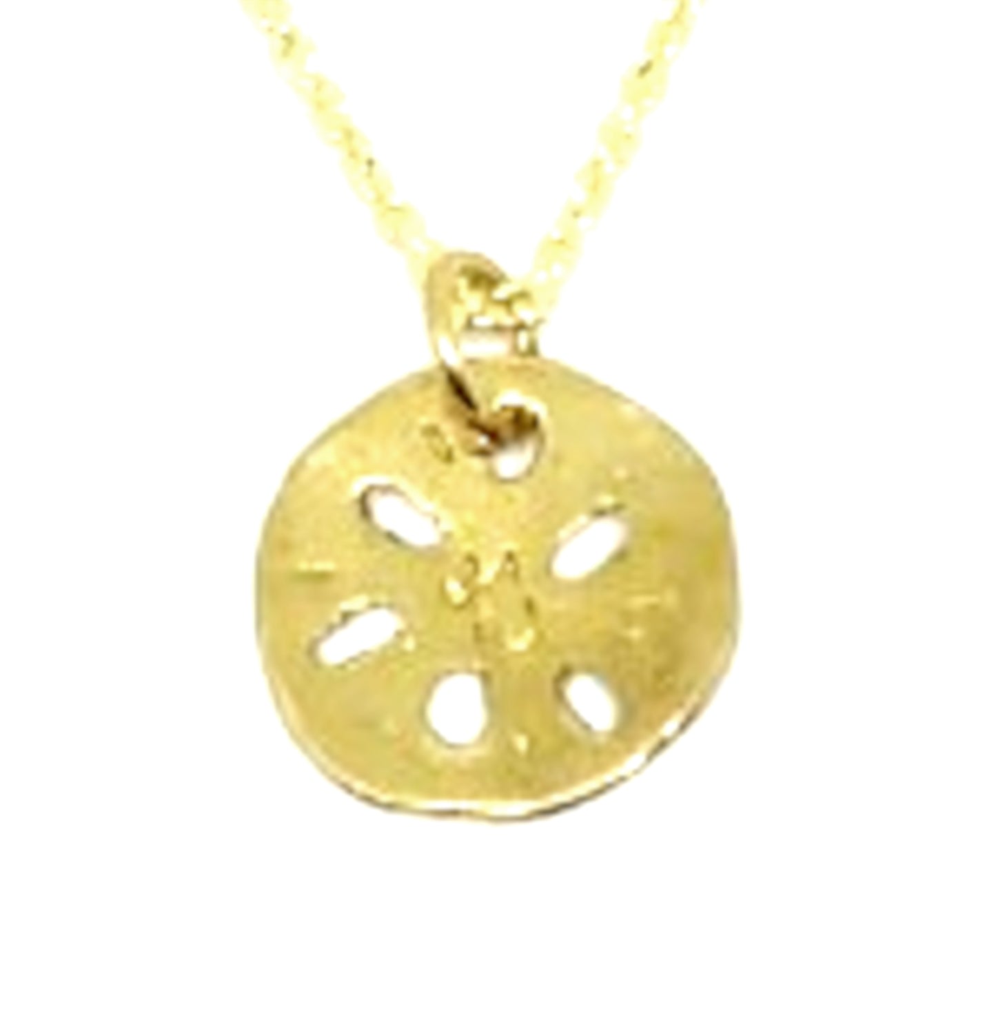 Lotus Root Pendant Necklace in 18K Yellow Gold Plated Sterling Silver