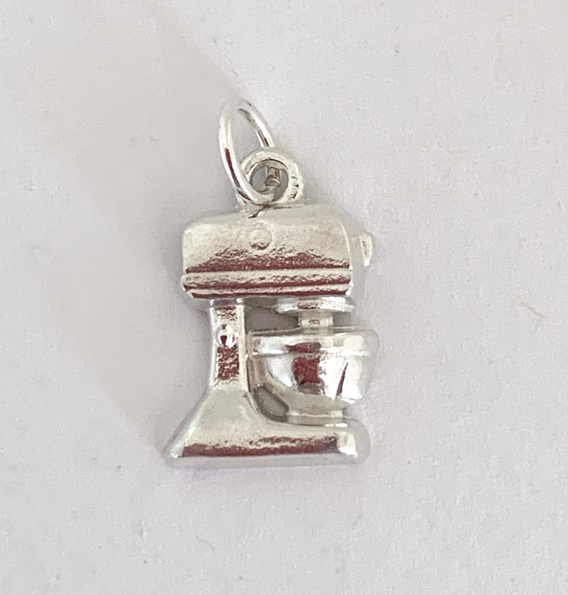 sterling silver standing mixer charm