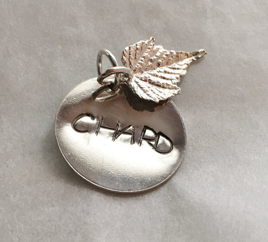 chefjewelry chardonnay wine charm in sterling silver