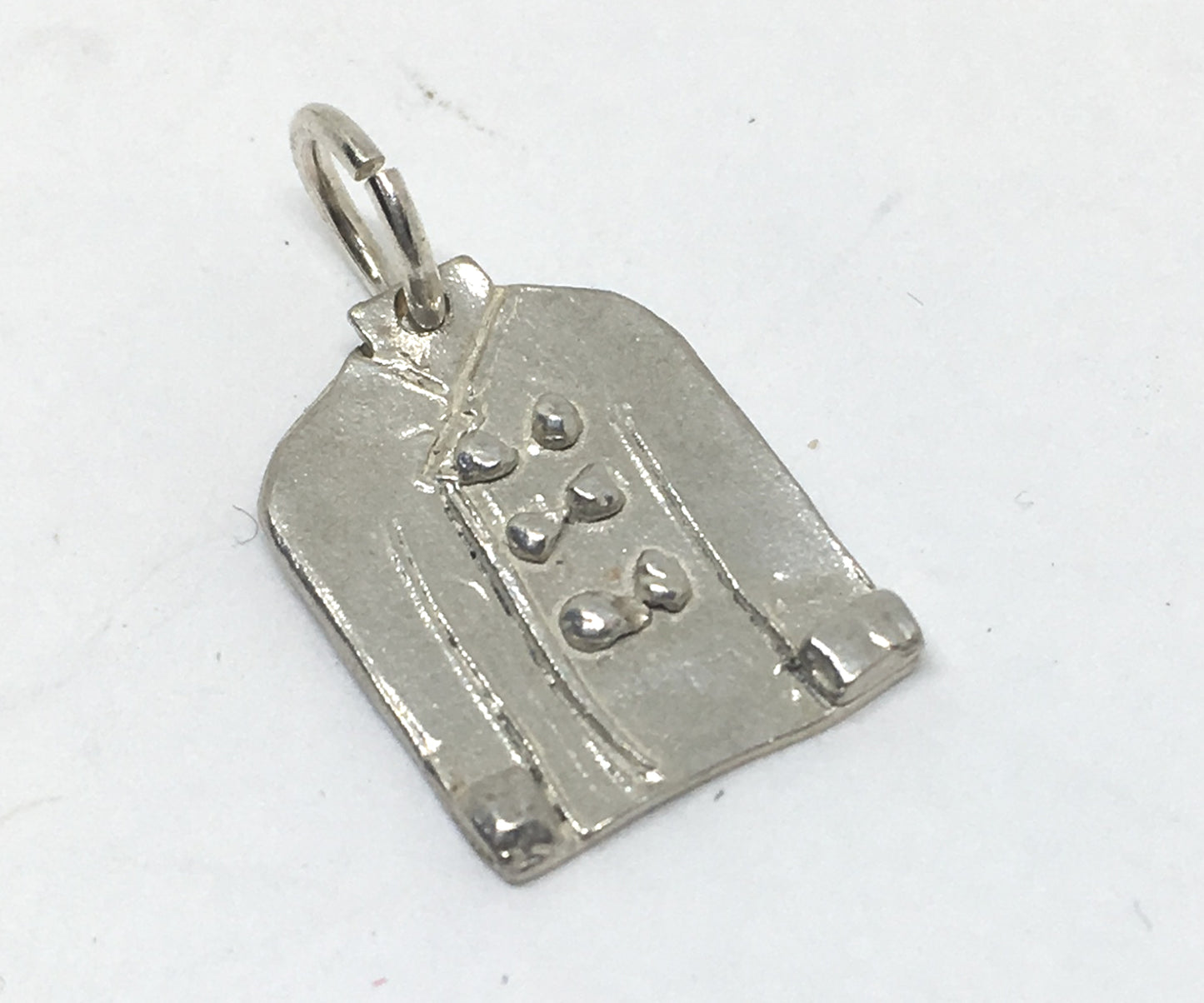 Chef Jacket Charm in Sterling Silver
