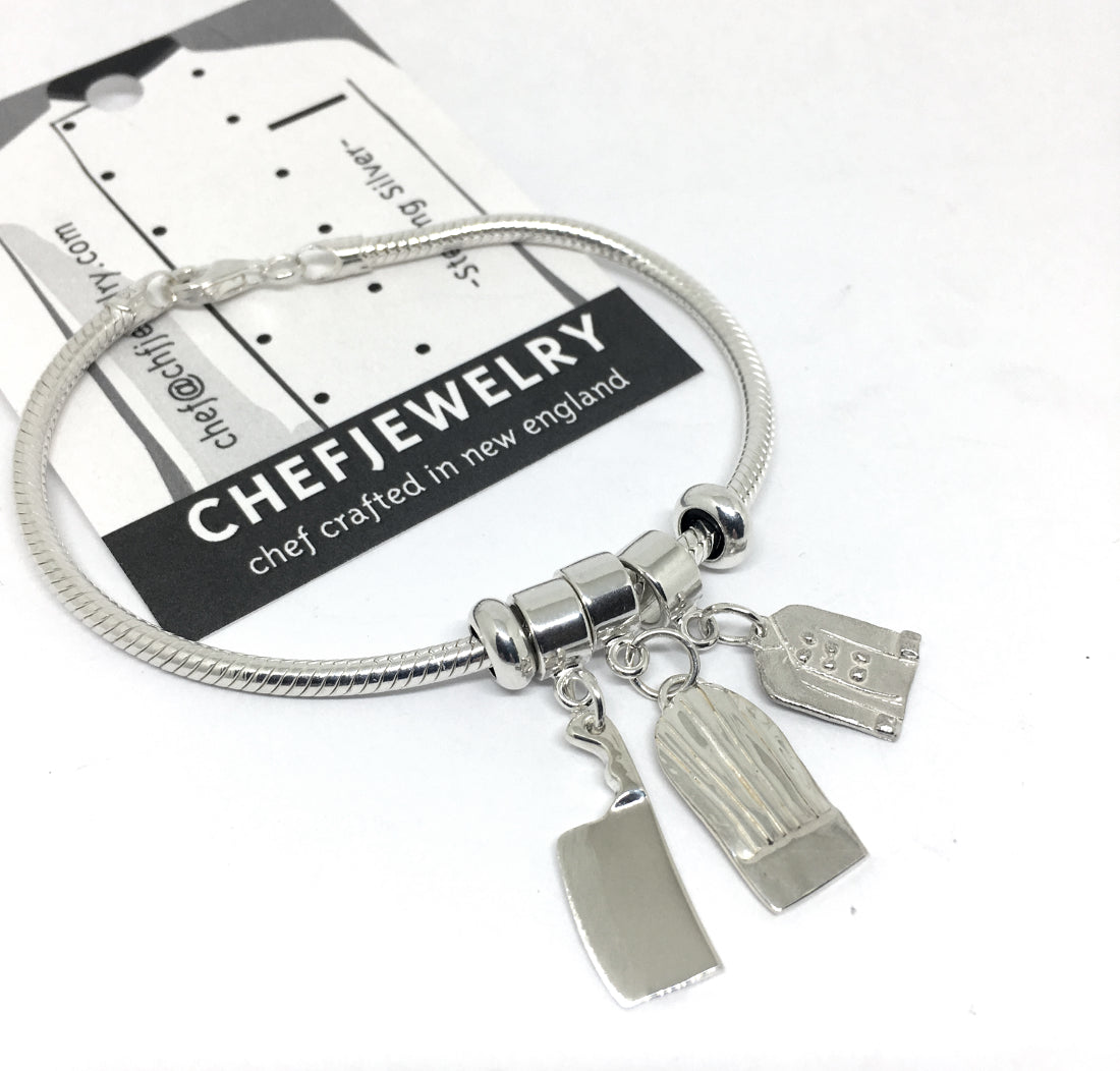 chef jewelry gift idea charm bracelet