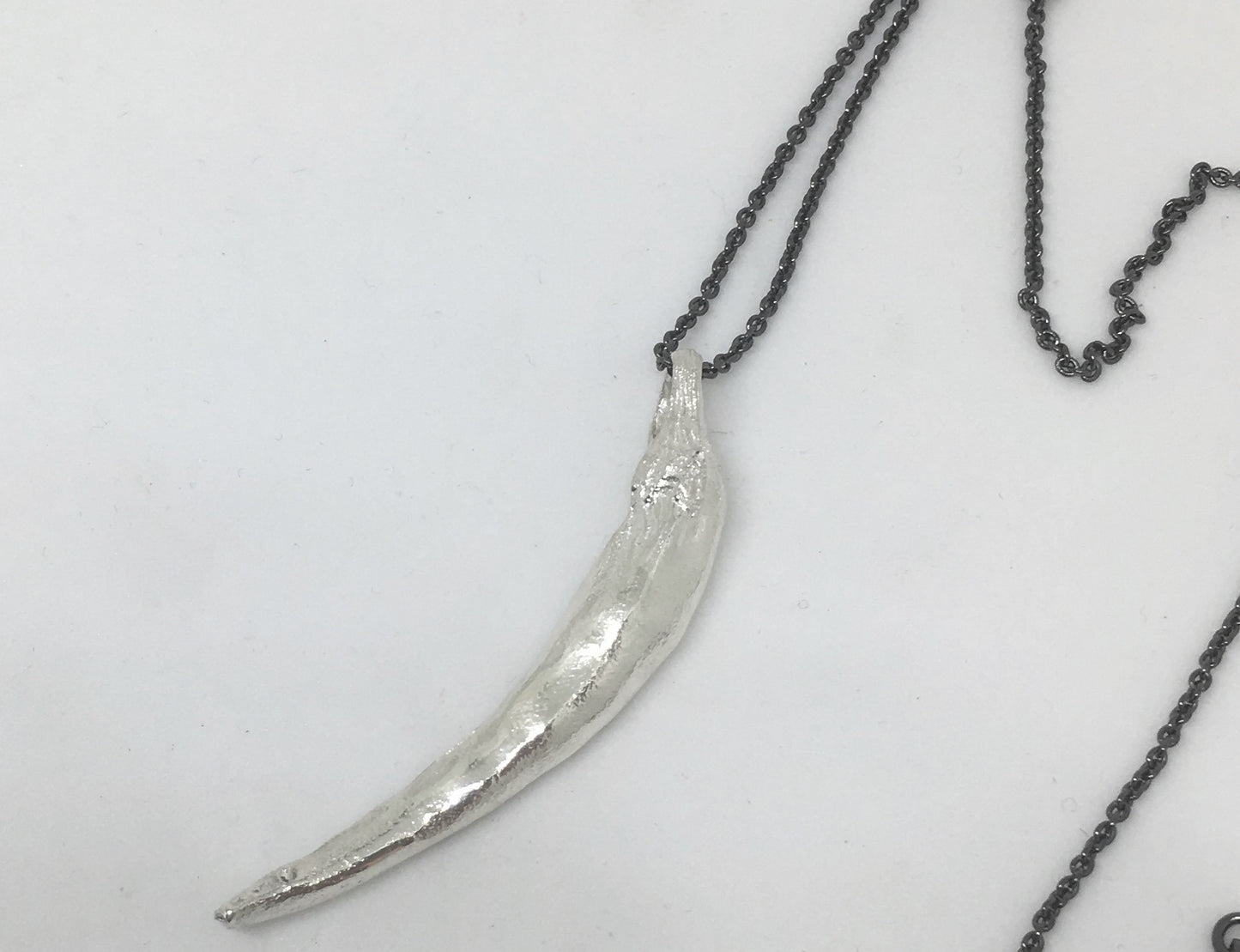 Sterling Silver Chili Pepper Pendant Necklace