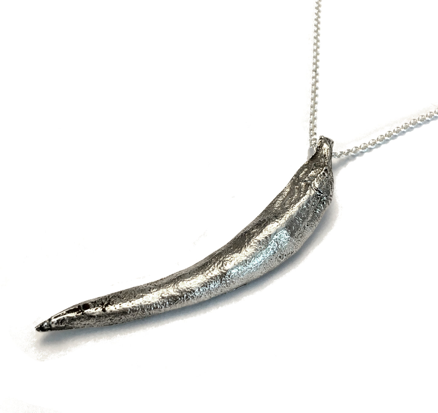 Sterling Silver Chili Pepper Pendant Necklace