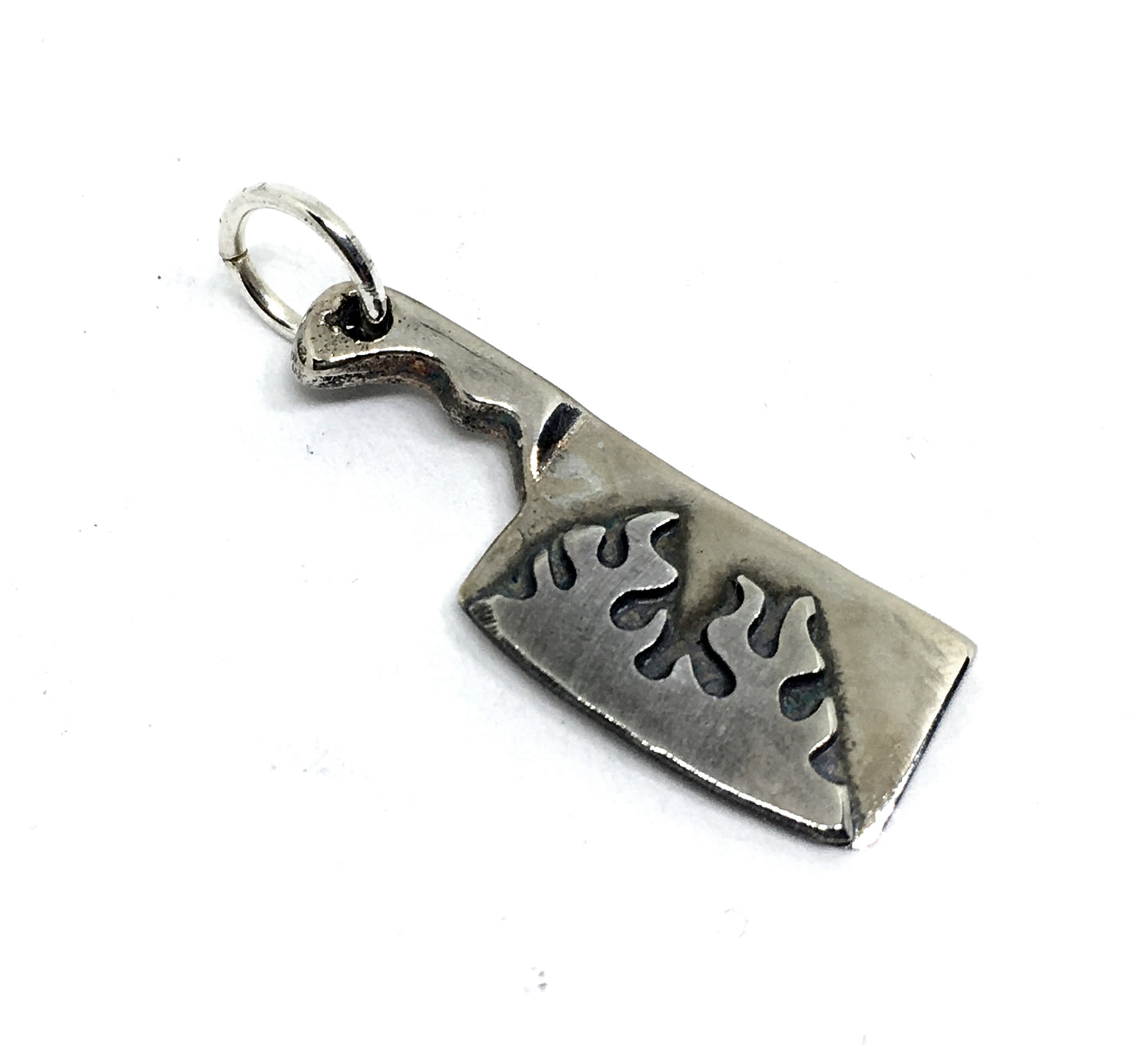 cleaver pendant with fire 