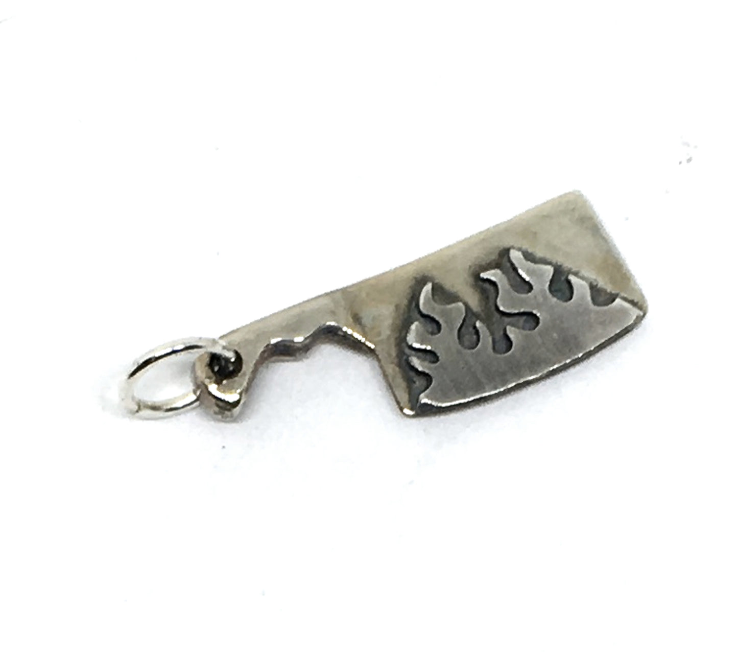 this cleaver charm can be added to a charm bracelet or slipped onto a chaim