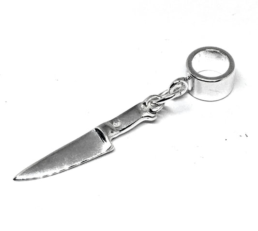 european style knife charm