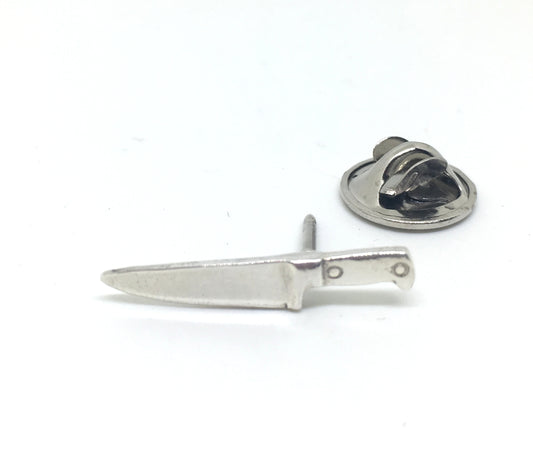 Chef Jewelry Sterling Silver Chef Knife Pin
