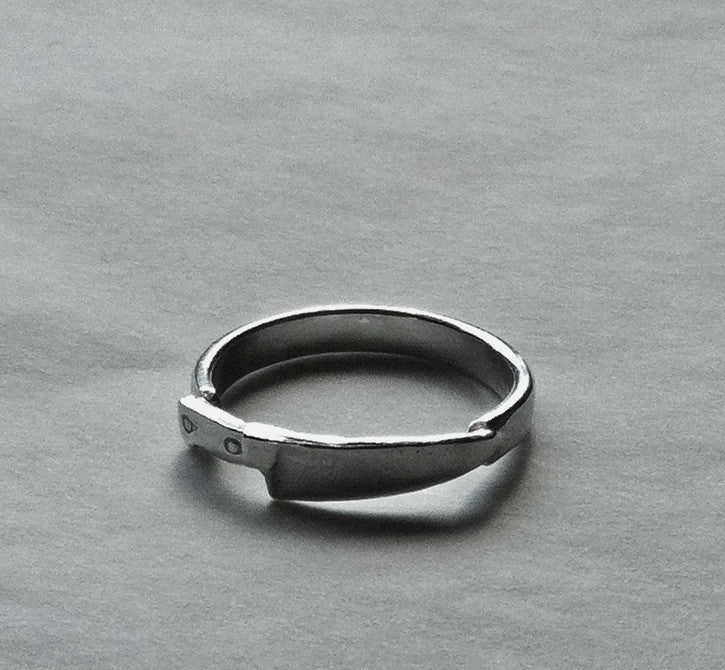 Chef Knife Ring in Sterling Silver