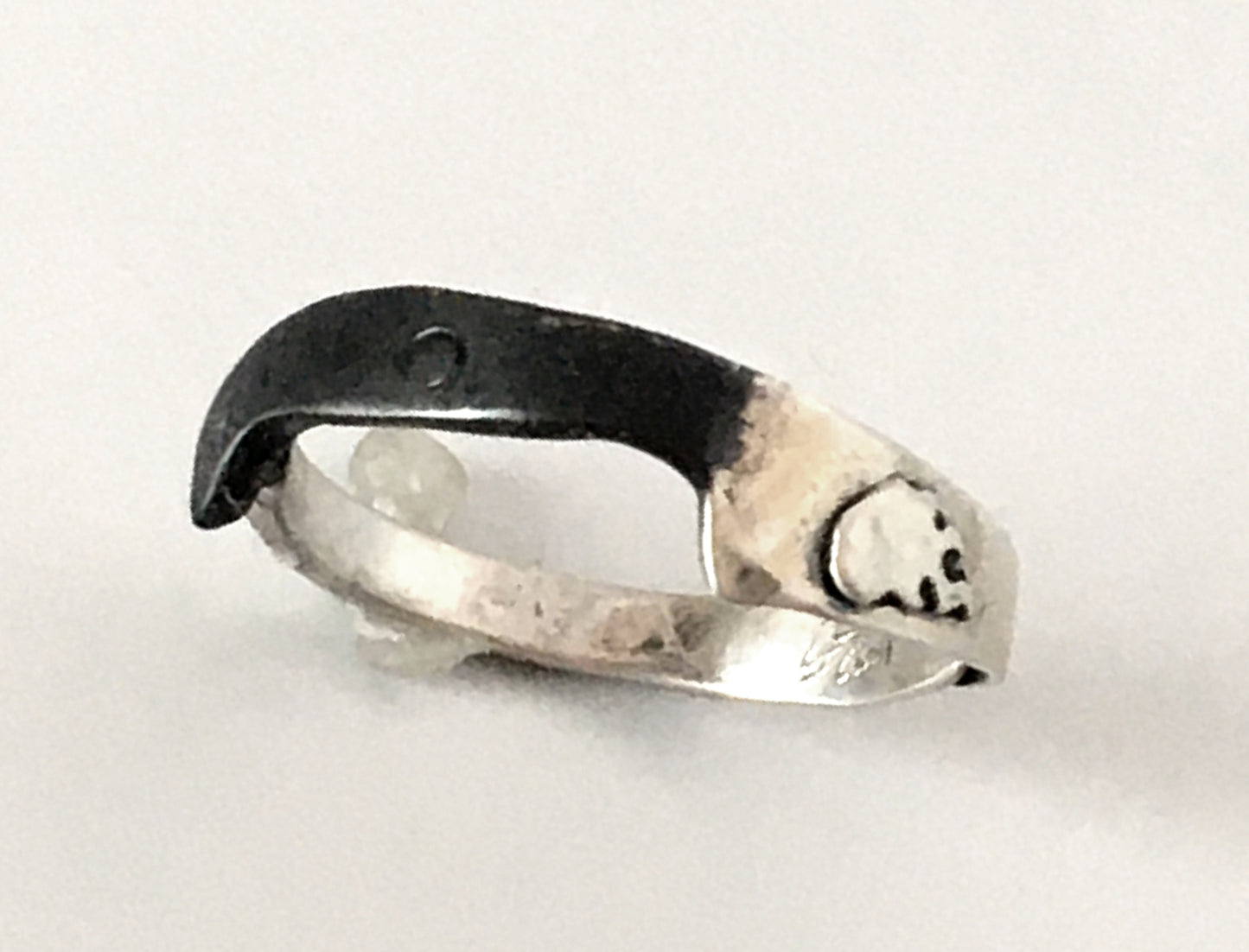 Flaming Chef Knife Ring with Oxidized Handle – ChefJewelry