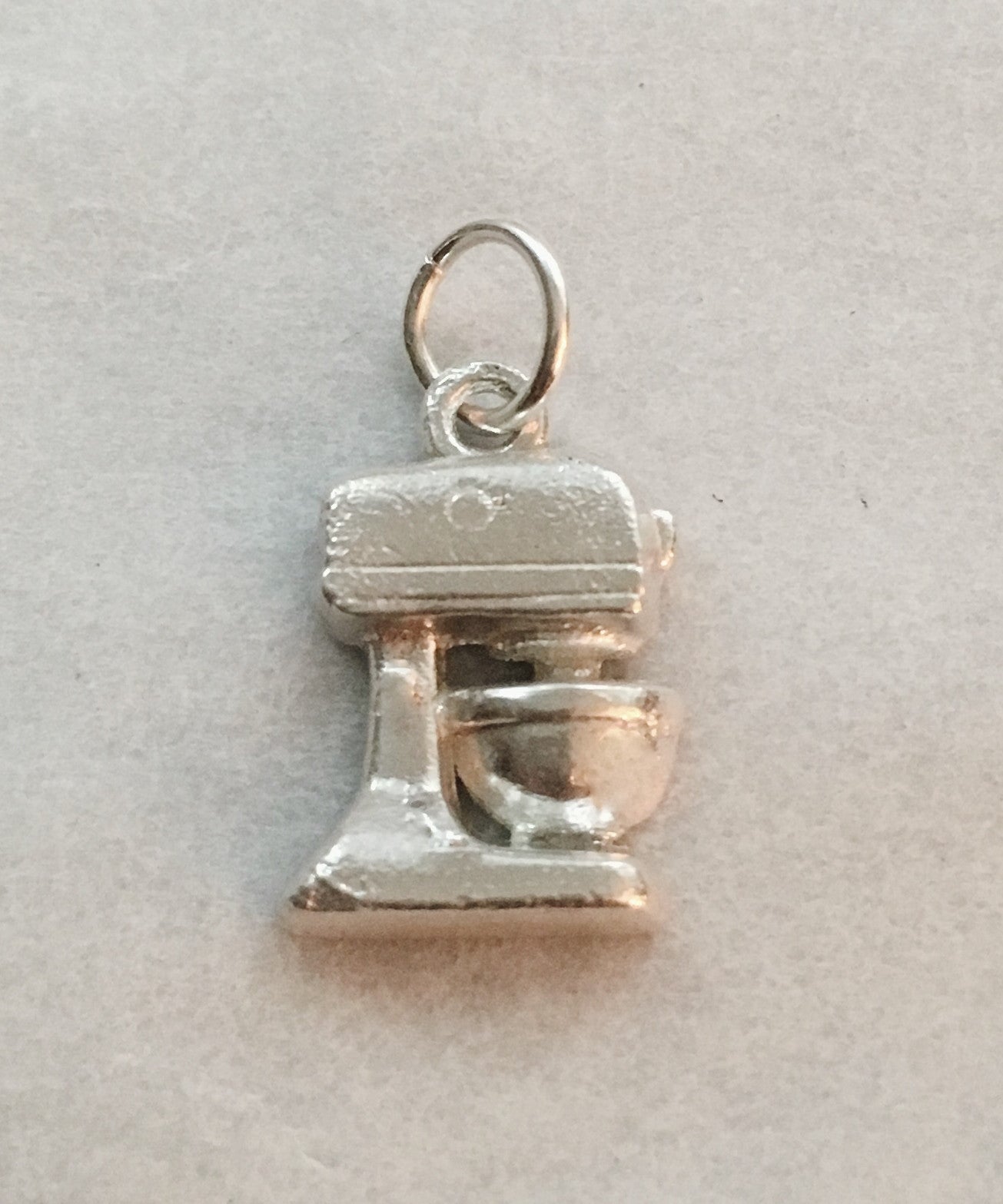 sterling silver standing mixer charm