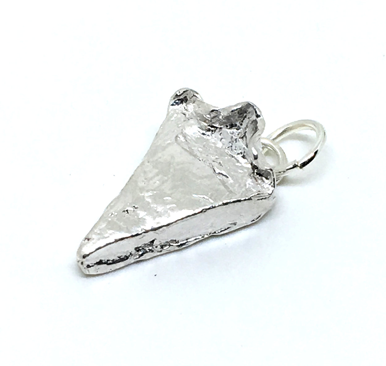 Slice of Pie Pendant Necklace in Sterling Silver