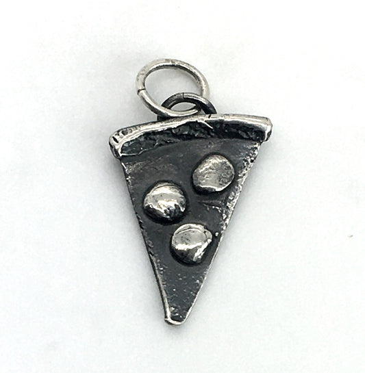 Sterling Silver Pizza Charm
