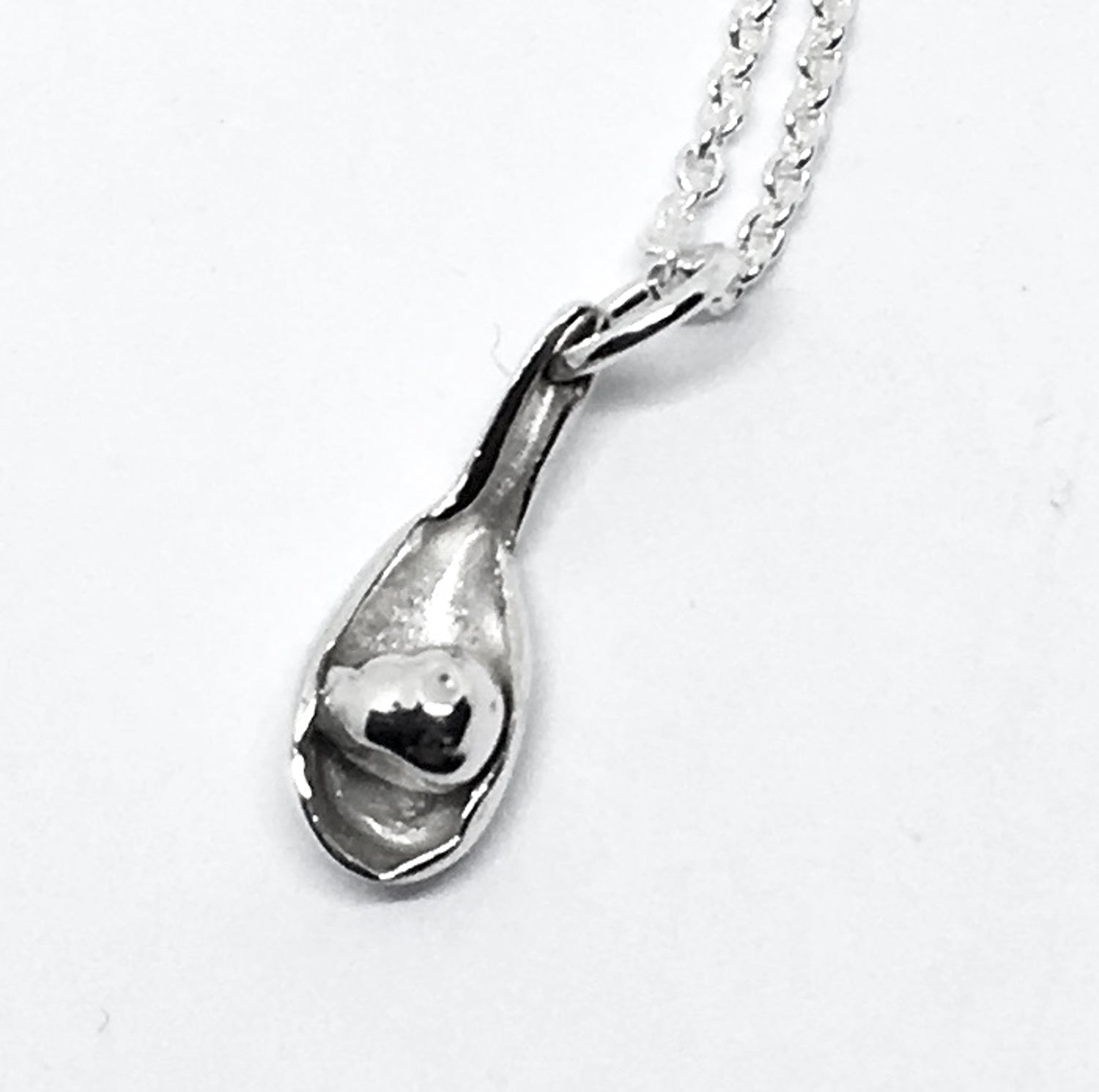 sterling silver chinese soup dumpling charm or pendant