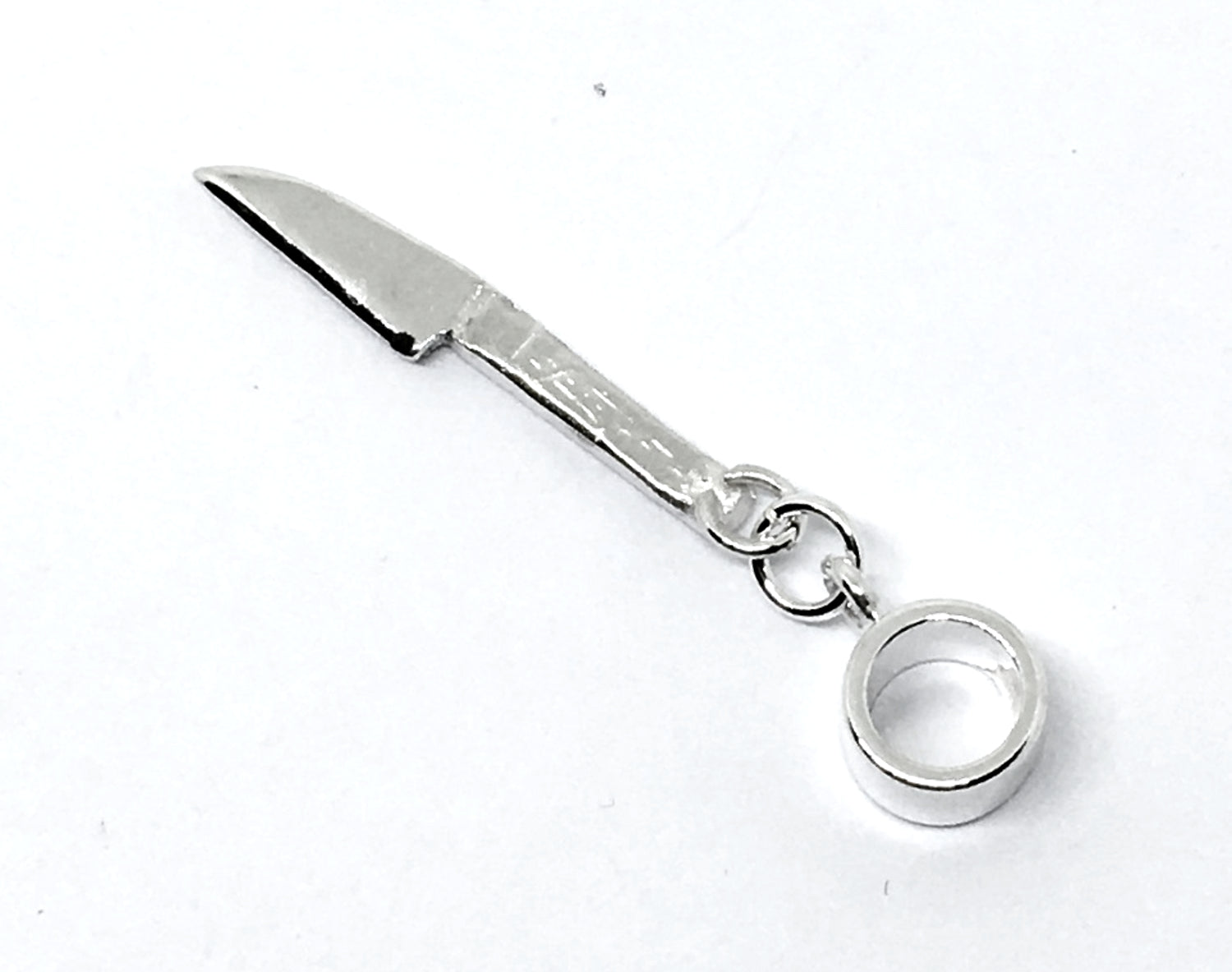 Japanese Sushi Knife Pendant Charm in Sterling Silver – ChefJewelry