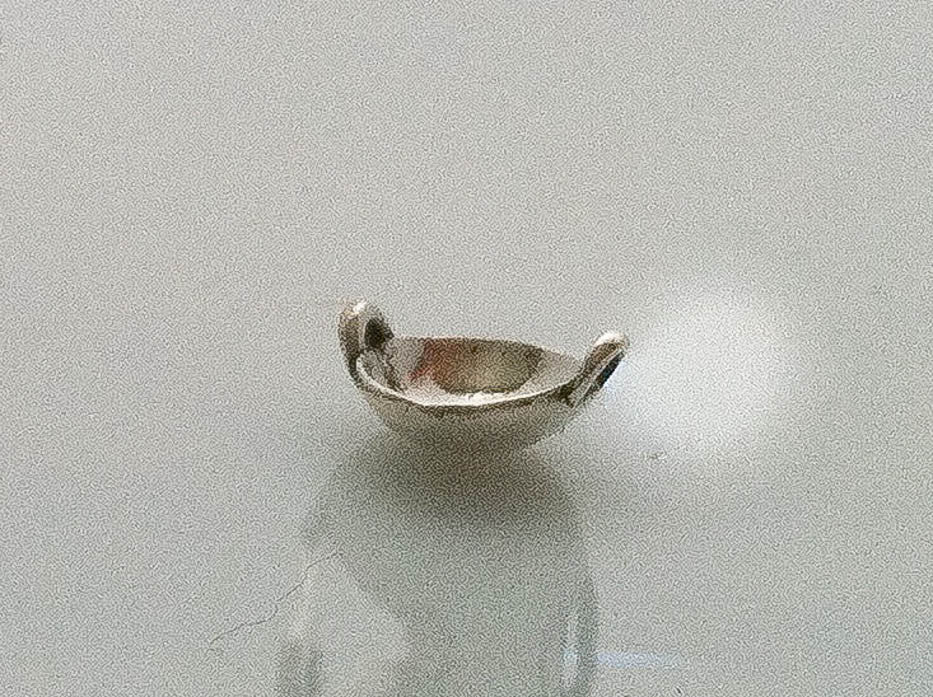 Chinese Wok Charm in Sterling Silver