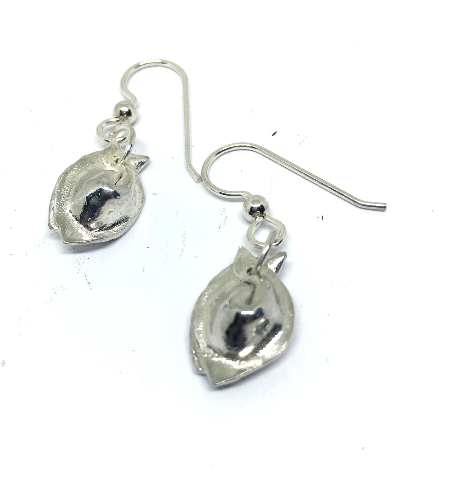 Wonton Dumpling Dangle Earrings in Sterling Silver