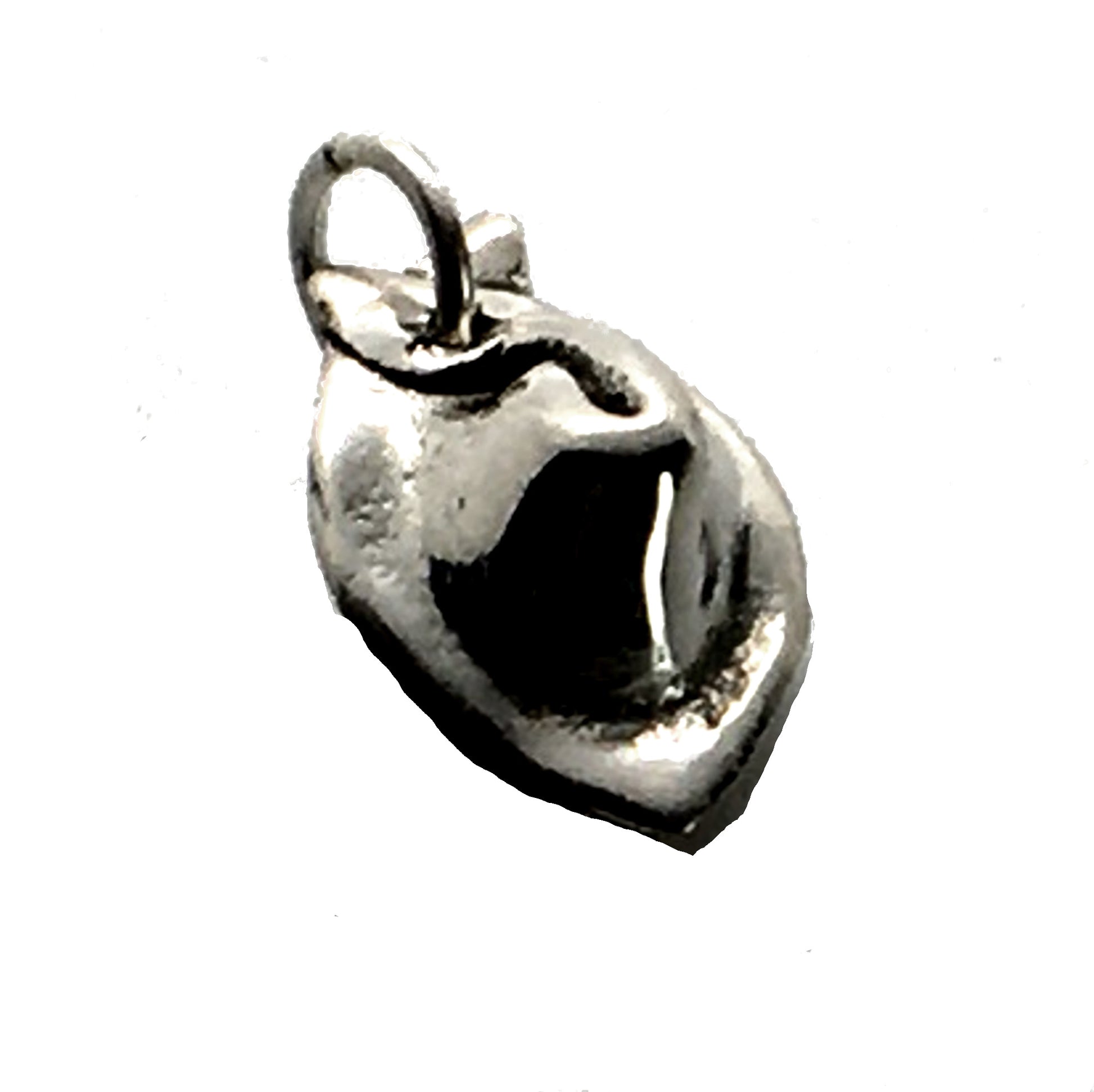 wonton charm or pendant in sterling silver